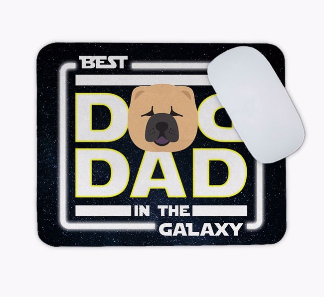 Best Dog Dad in the Galaxy: Personalised Mouse Mat for your {breedFullName} 