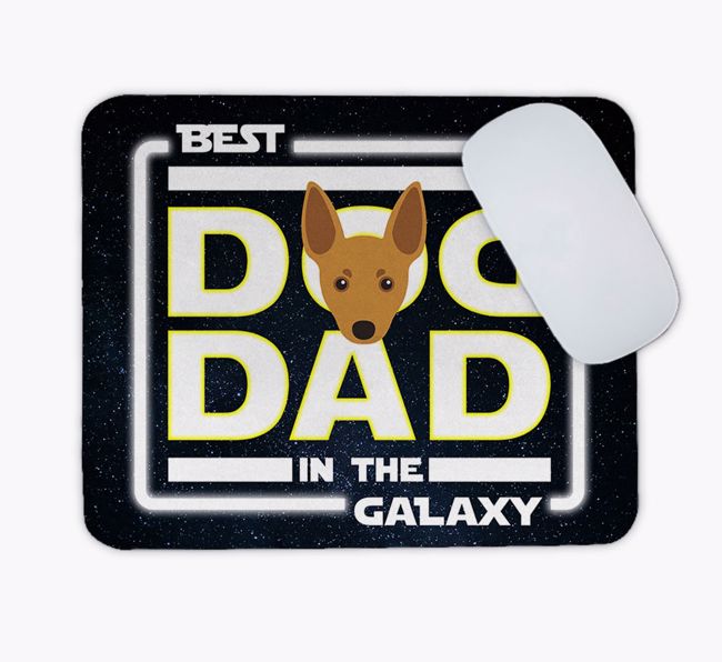 Best Dog Dad in the Galaxy: Personalised Mouse Mat for your {breedFullName} 