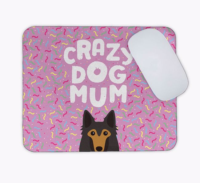 Crazy Dog Mum: Personalised {breedFullName} Mouse Mat