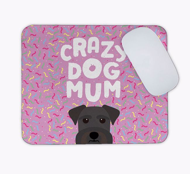 Crazy Dog Mum: Personalised {breedFullName} Mouse Mat