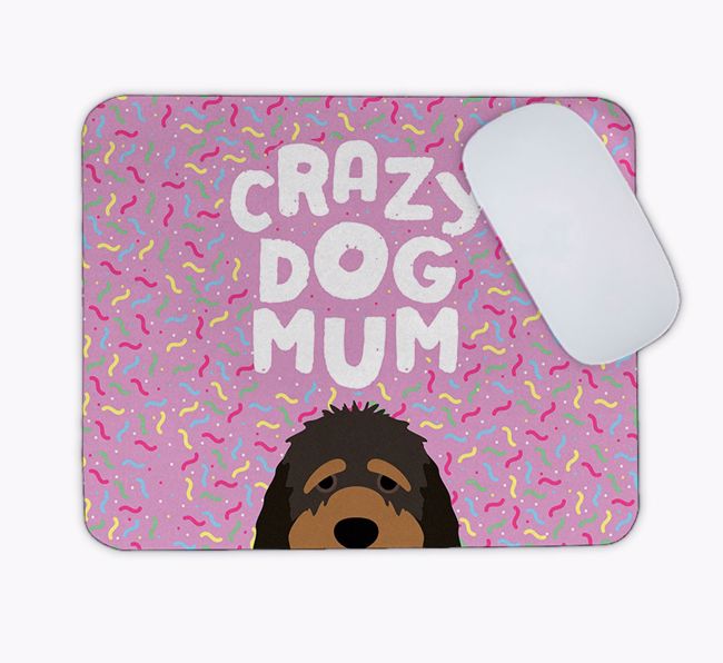 Crazy Dog Mum: Personalised {breedFullName} Mouse Mat