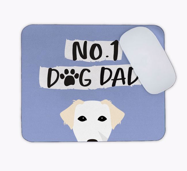 No.1 Dog Dad: Personalised {breedFullName} Mouse Mat