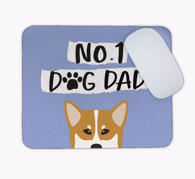 No.1 Dog Dad: Personalised {breedFullName} Mouse Mat