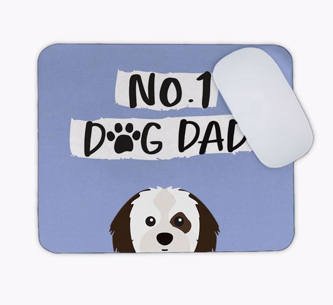 No.1 Dog Dad: Personalised {breedFullName} Mouse Mat