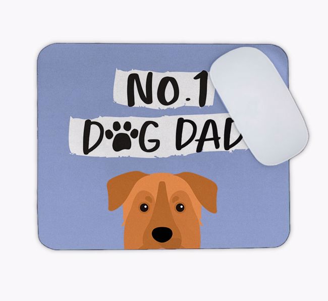 No.1 Dog Dad: Personalised {breedFullName} Mouse Mat