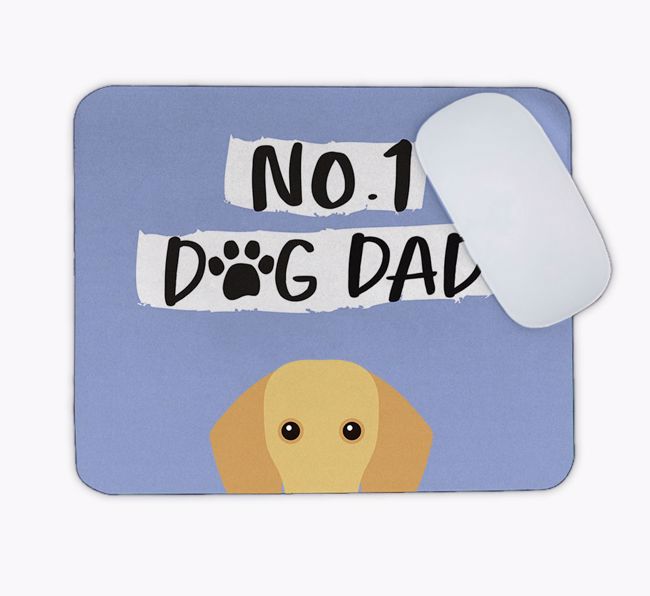 No.1 Dog Dad: Personalised {breedFullName} Mouse Mat