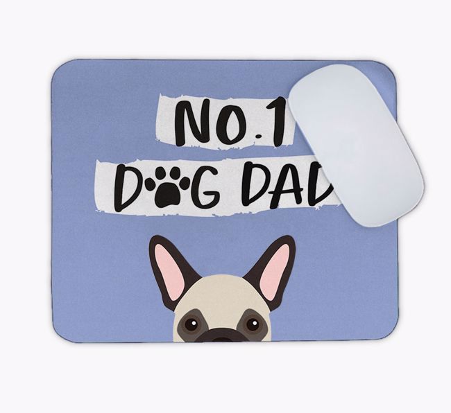 No.1 Dog Dad: Personalised {breedFullName} Mouse Mat