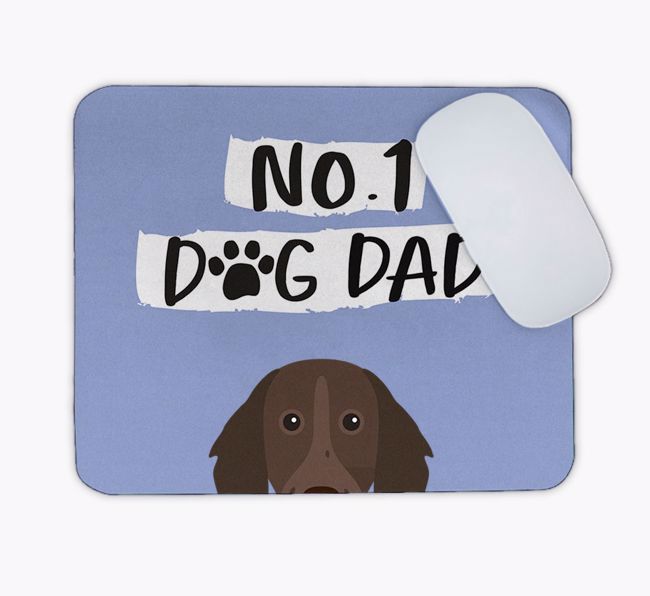 No.1 Dog Dad: Personalised {breedFullName} Mouse Mat