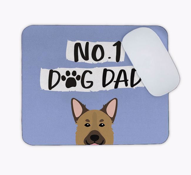 No.1 Dog Dad: Personalised {breedFullName} Mouse Mat