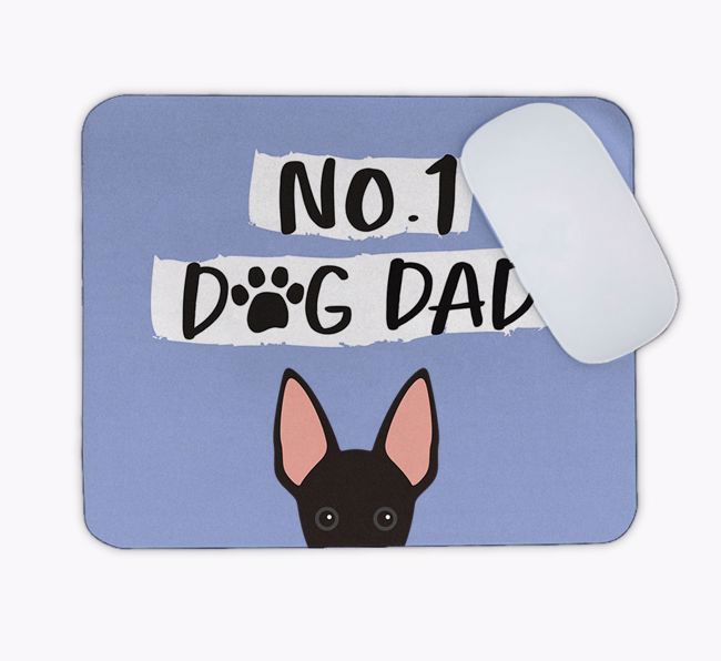 No.1 Dog Dad: Personalised {breedFullName} Mouse Mat