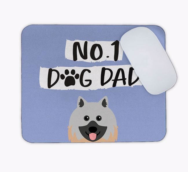 No.1 Dog Dad: Personalised {breedFullName} Mouse Mat