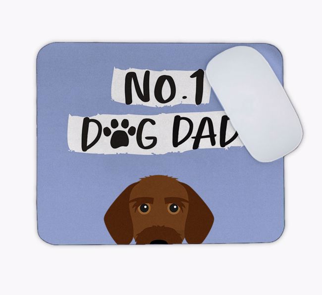 No.1 Dog Dad: Personalised {breedFullName} Mouse Mat