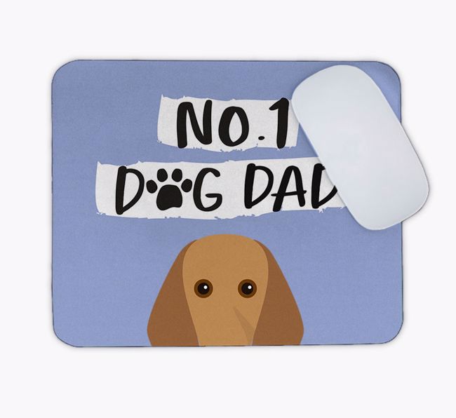 No.1 Dog Dad: Personalised {breedFullName} Mouse Mat