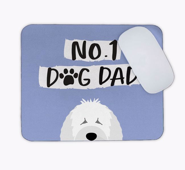 No.1 Dog Dad: Personalised {breedFullName} Mouse Mat