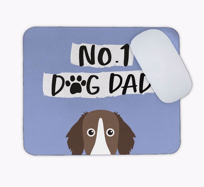 No.1 Dog Dad: Personalised {breedFullName} Mouse Mat