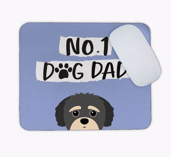 No.1 Dog Dad: Personalised {breedFullName} Mouse Mat