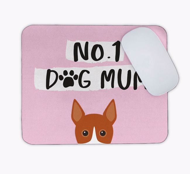 No.1 Dog Mum: Personalised {breedFullName} Mouse Mat