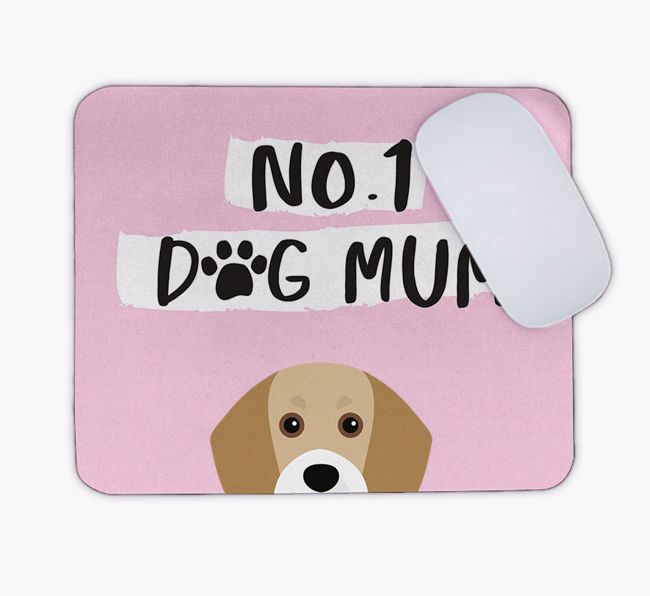 No.1 Dog Mum: Personalised {breedFullName} Mouse Mat