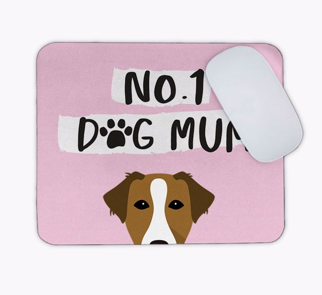 No.1 Dog Mum: Personalised {breedFullName} Mouse Mat