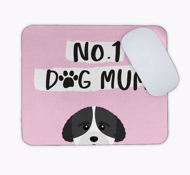 No.1 Dog Mum: Personalised {breedFullName} Mouse Mat