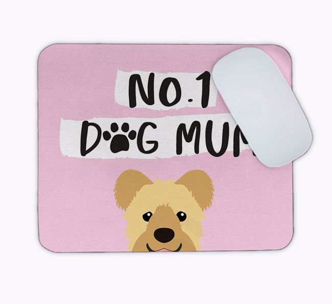 No.1 Dog Mum: Personalised {breedFullName} Mouse Mat