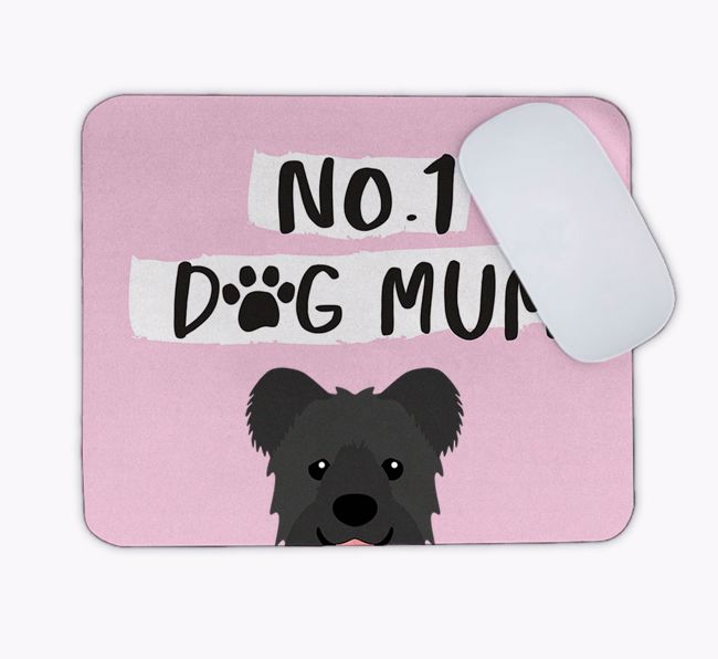 No.1 Dog Mum: Personalised {breedFullName} Mouse Mat