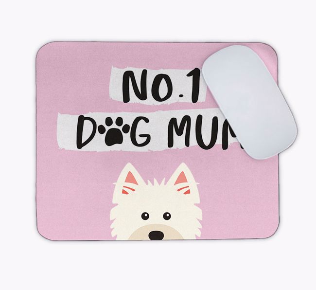 No.1 Dog Mum: Personalised {breedFullName} Mouse Mat