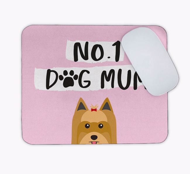 No.1 Dog Mum: Personalised {breedFullName} Mouse Mat