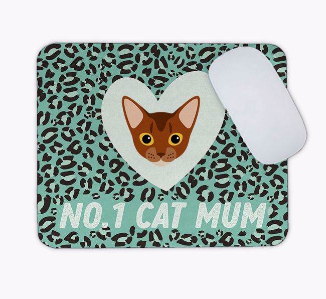 No.1 Cat Mum: Personalised {breedCommonName} Mouse Mat