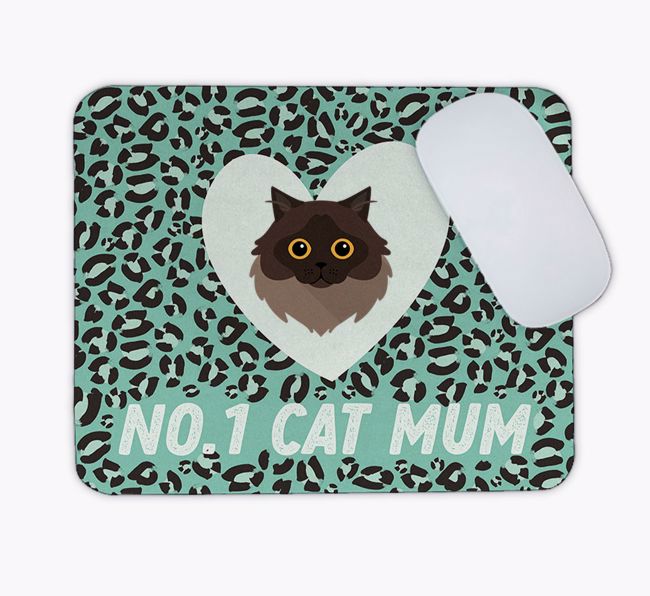 No.1 Cat Mum: Personalised {breedCommonName} Mouse Mat