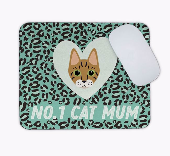No.1 Cat Mum: Personalised {breedCommonName} Mouse Mat
