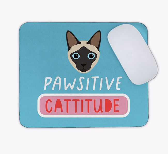 Pawsitive Cattitude: Personalised {breedCommonName} Mouse Mat