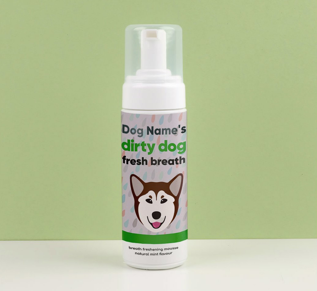 'Dirty Dog' - Personalised {breedFullName} Dog Breath Freshener