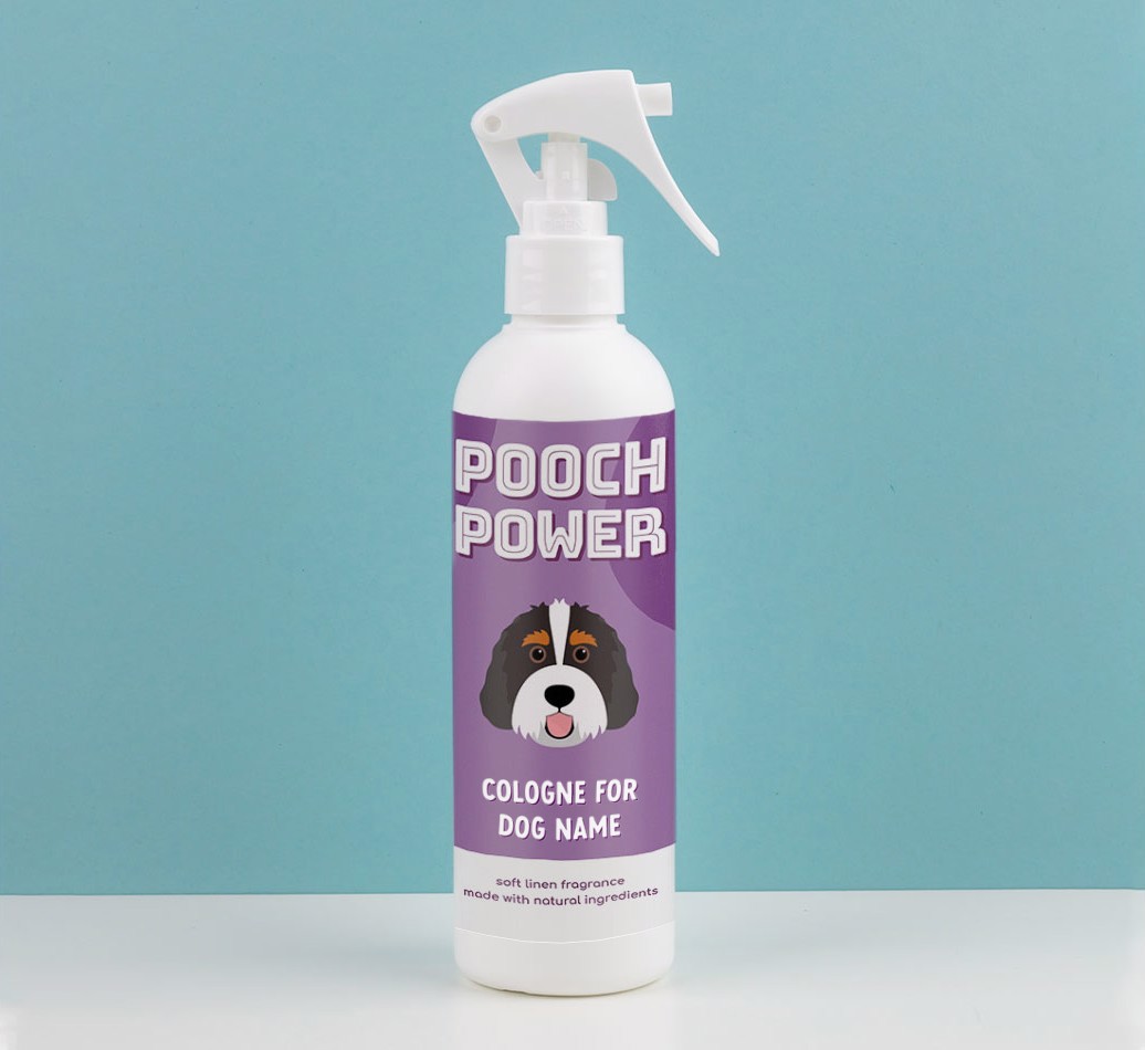 'Pooch Power' - Personalised {breedFullName} Dog Cologne Spray