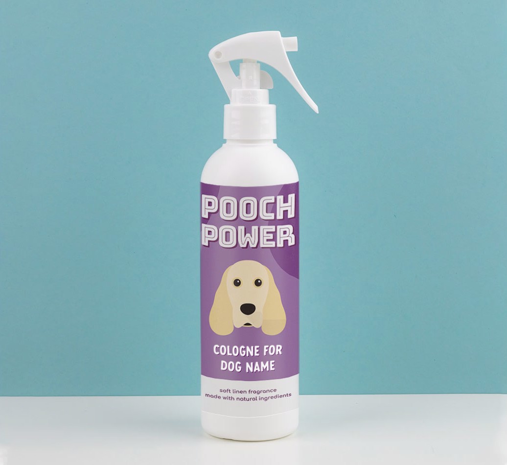 'Pooch Power' - Personalised {breedFullName} Dog Cologne Spray