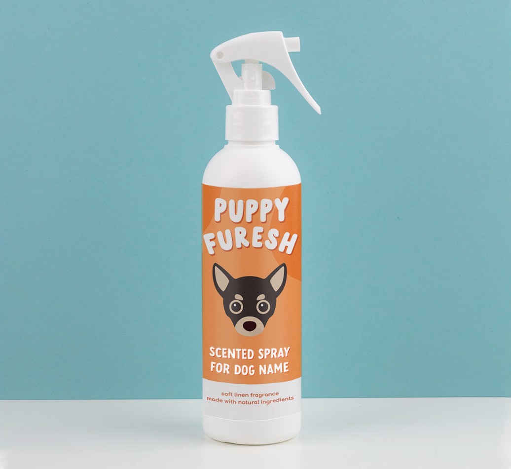 'Puppy Furesh' - Personalised {breedFullName} Dog Cologne Spray