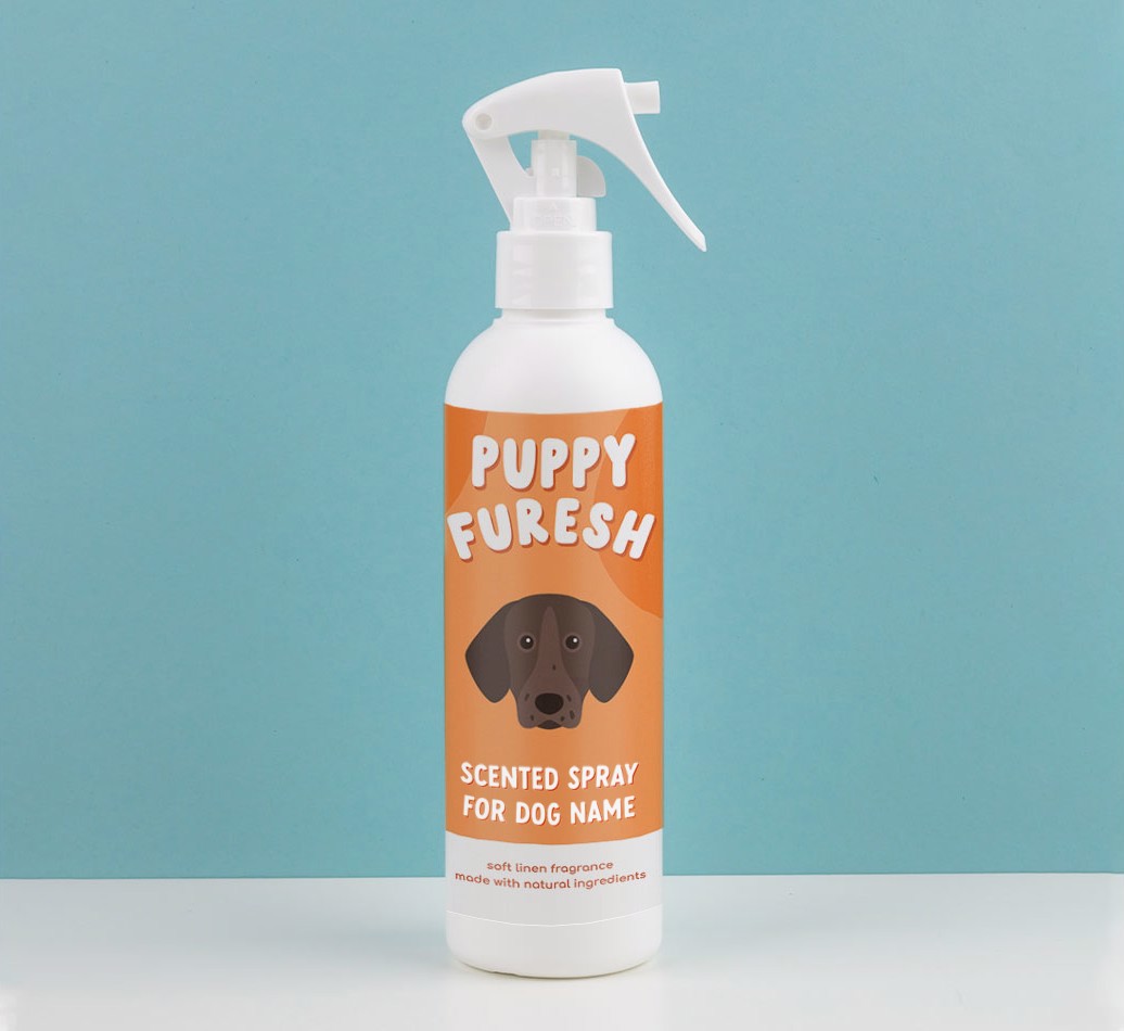 'Puppy Furesh' - Personalised {breedFullName} Dog Cologne Spray