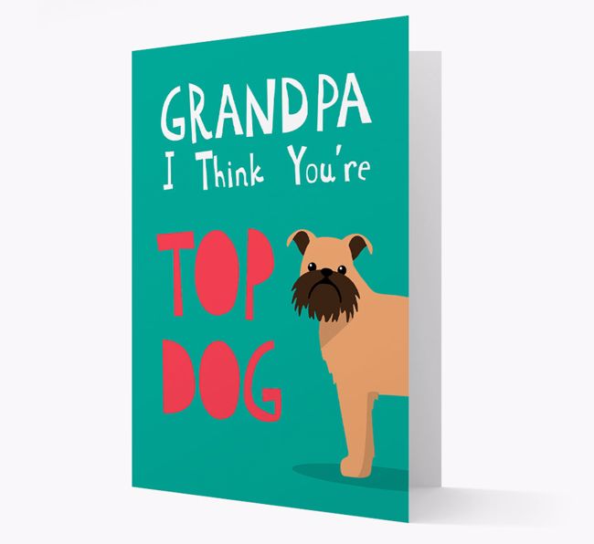 Grandpa You're Top Dog: Personalized {breedFullName} Card