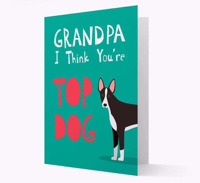 Grandpa You're Top Dog: Personalized {breedFullName} Card