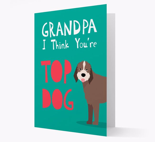 Grandpa You're Top Dog: Personalized {breedFullName} Card