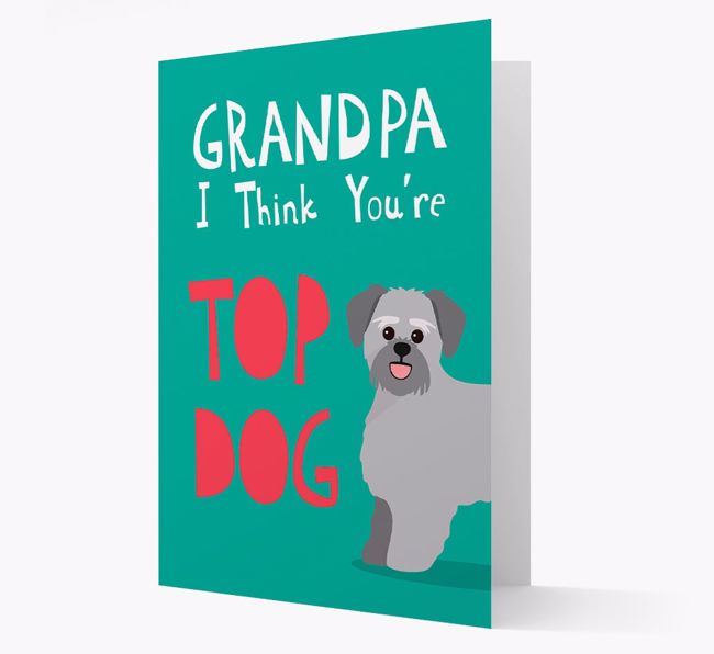 Grandpa You're Top Dog: Personalized {breedFullName} Card