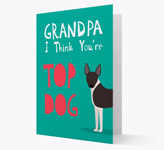 Grandpa You're Top Dog: Personalized {breedFullName} Card