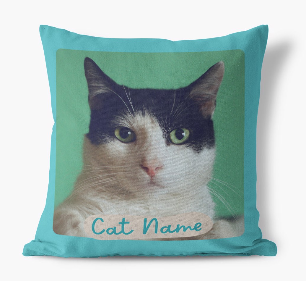Photo Upload: Personalised {breedCommonName} Cushion - front view