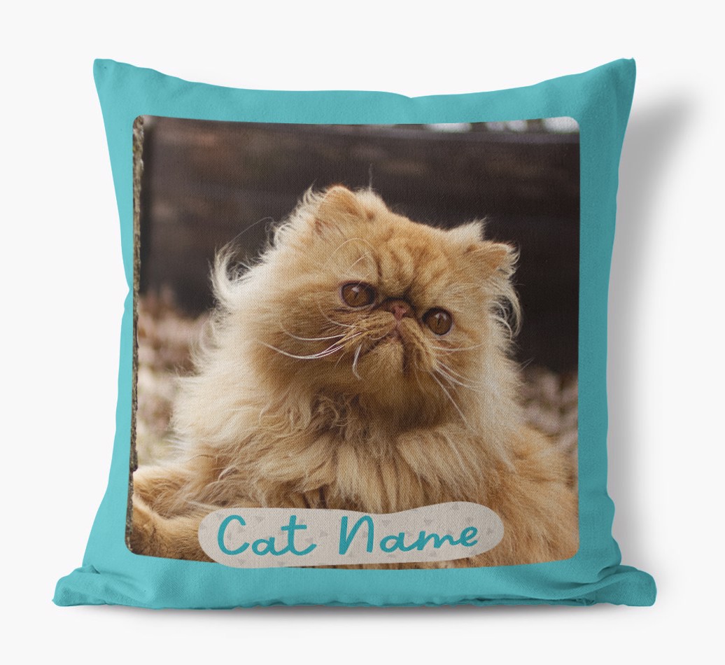 Photo Upload: Personalised {breedCommonName} Cushion - front view