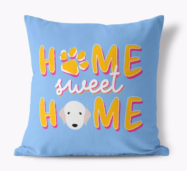 Home Sweet Home: Personalized {breedFullName} Canvas Pillow