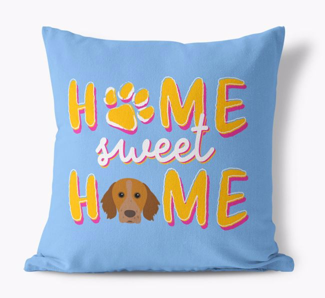 Home Sweet Home: Personalised {breedFullName} Canvas Cushion