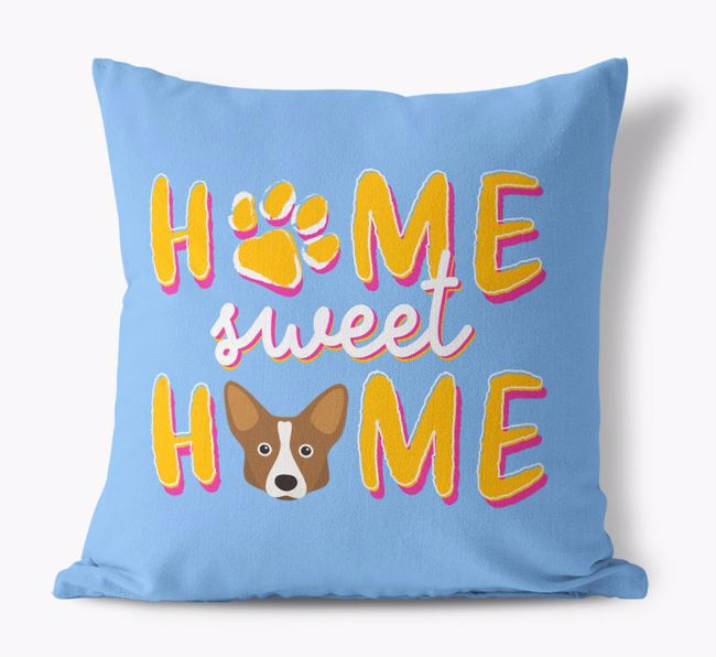 Home Sweet Home: Personalised {breedFullName} Canvas Cushion