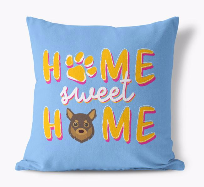 Home Sweet Home: Personalised {breedFullName} Canvas Cushion