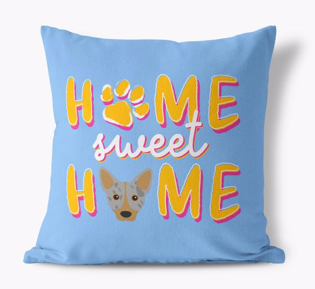 Home Sweet Home: Personalised {breedFullName} Canvas Cushion