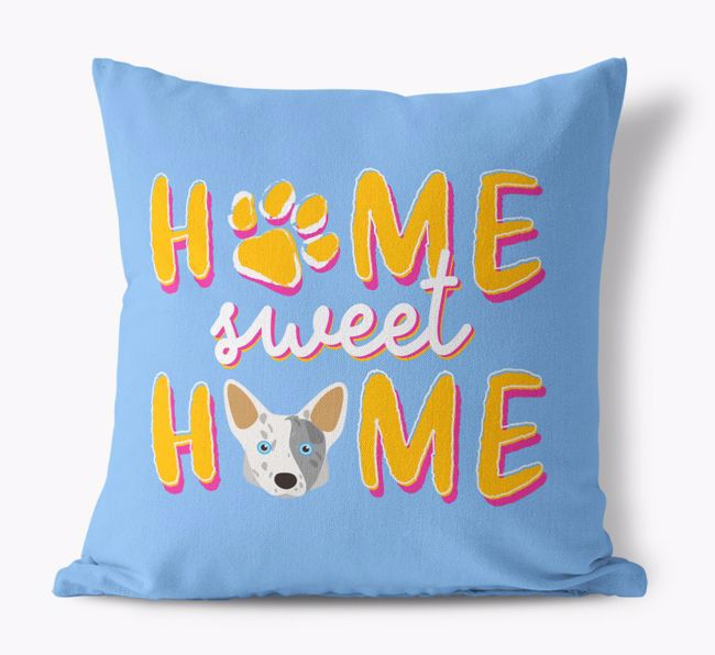 Home Sweet Home: Personalized {breedFullName} Canvas Pillow